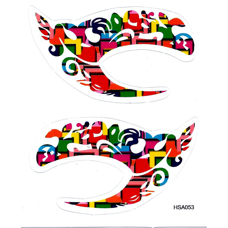 HSA053 waterproof bright-coloured waterprint temporary eye tattoo sticker