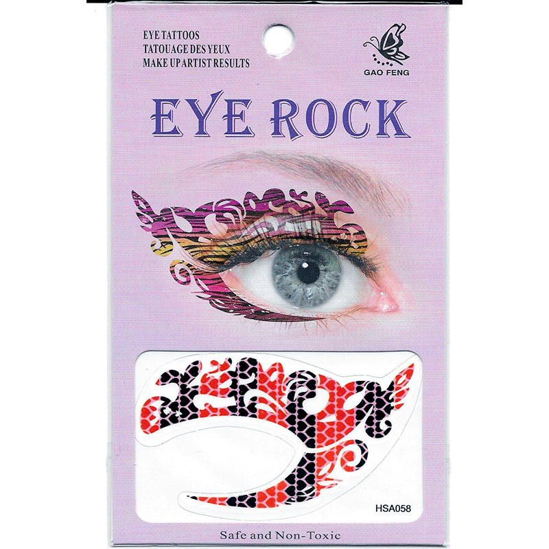 HSA058 Lady's party fashion waterproof eye tattoo sticker