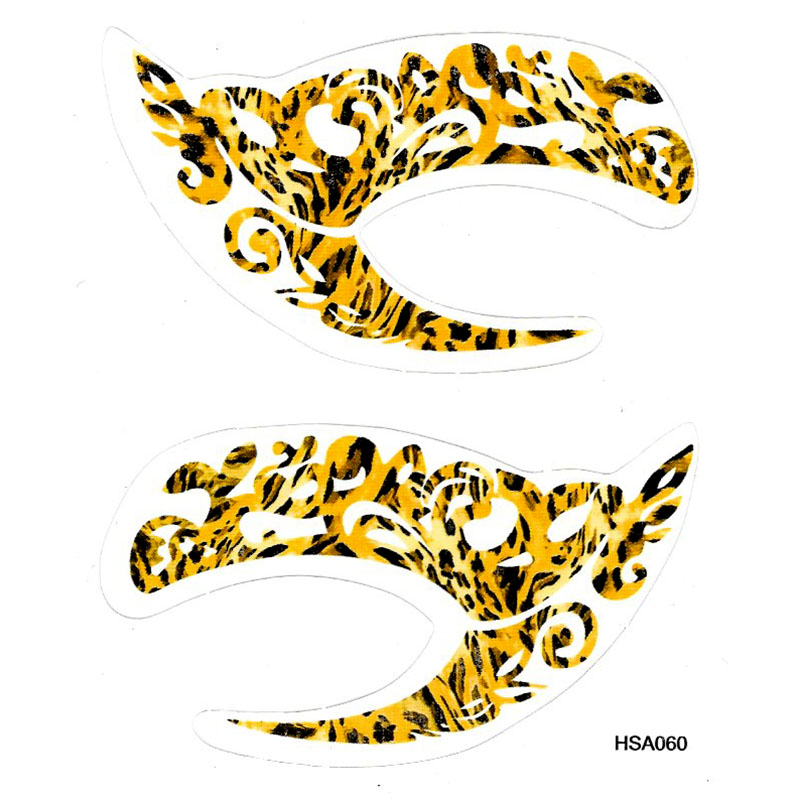 HSA060 Yellow temporary eye tattoo sticker