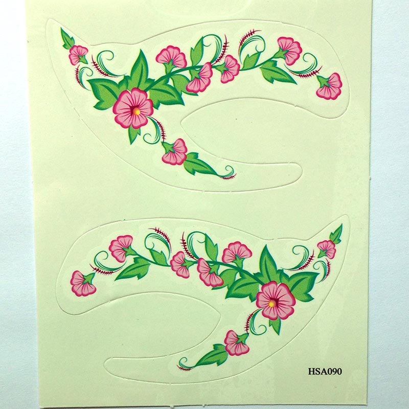 HSA090 morning glory temporary eye tattoo sticker