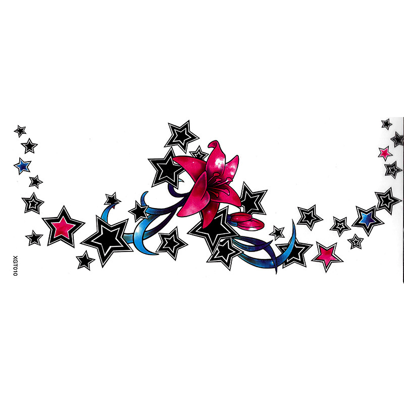 XGT001-020 sternum tattoo sticker Waist and Abdomen Tattoo Stickers