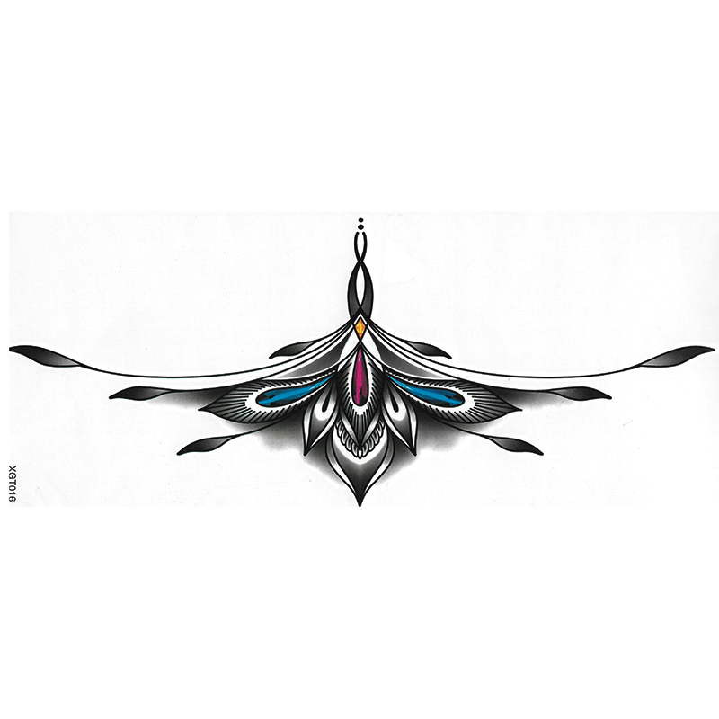 XGT001-020 sternum tattoo sticker Waist and Abdomen Tattoo Stickers