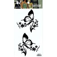 HM1073 Butterfly flower temporary tattoo sticker