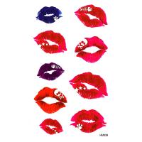 HM639 Waterproof Temporary Lipstick Print Tattoo Sticker